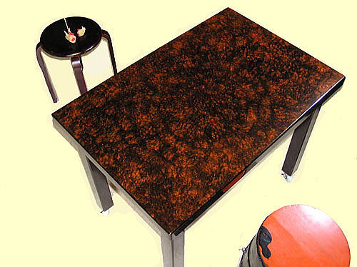黒華塗のマイテーブル